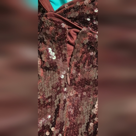 Forever 21 Red Sequin Mini Dress Cocktail - Picture 5 of 5
